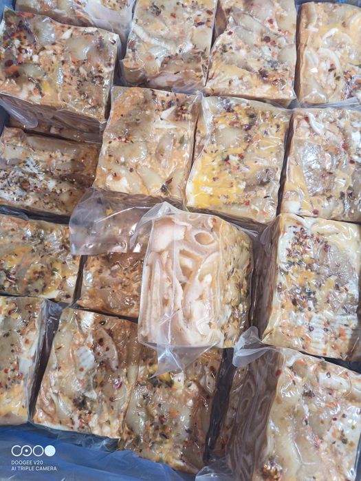 Ушки заливные,сальтисон с чесноком.