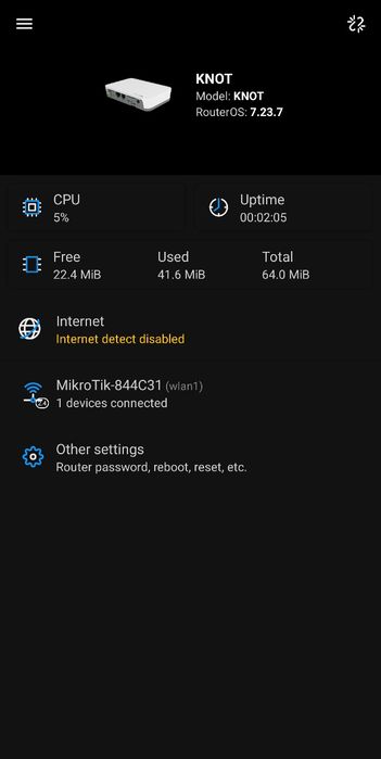 Mikrotik KNOT bramka IoT
