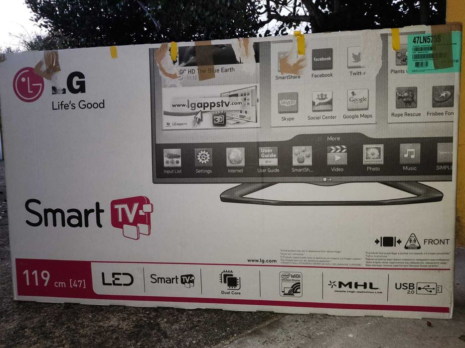 Smart TV LG 47LN575S 47" - Para Reparação ou Peças