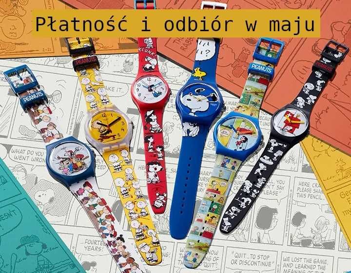 Peanutx & Swatch zegarki do kolekcji. Cały zestaw lub osobno. Snoopy i przyjaciele. Na zamówienie