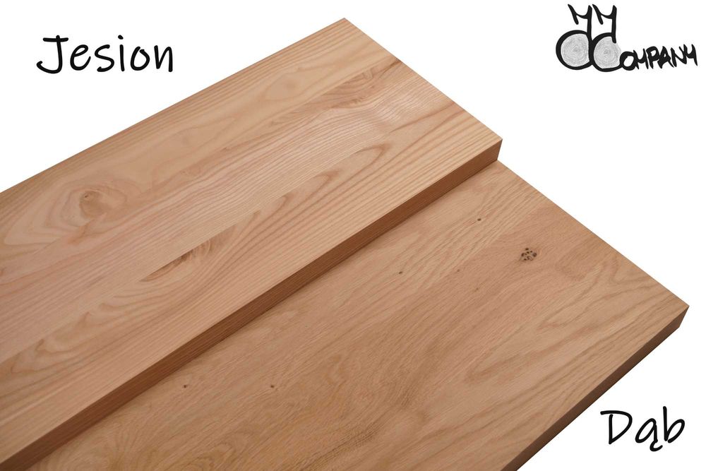 Surowe Stopnie Drewniane Lity Dąb Dębowe Podstopnie Schody PREMIUM