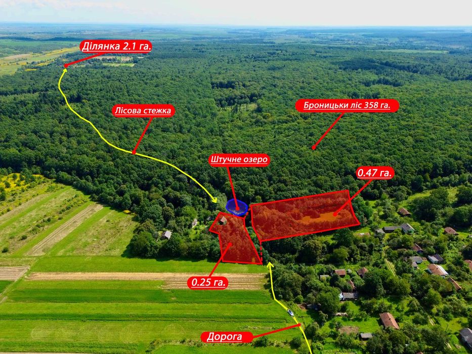 Розплідник «Енейко» з житловим будинком та ділянкою 0.72 га з озером