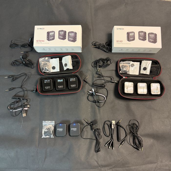 SYNCO G2 Max + G2 + G1 — Microfones sem fios