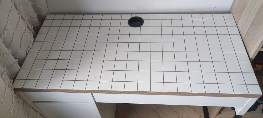 Biurko IKEA MICKE biały/antracyt