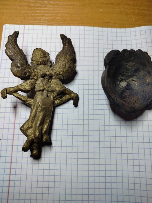 Ангел Серафим старинная бронза