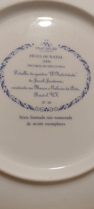 Prato Vista Alégre festivo do Natal