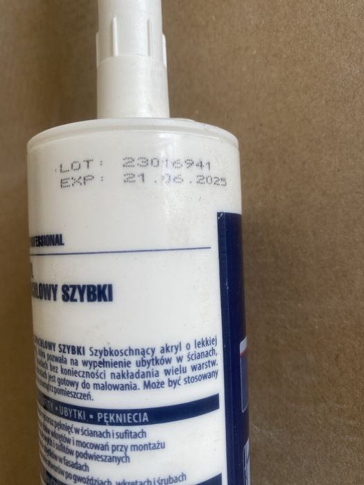 Tytan akryl szpachlowy szybki nowy