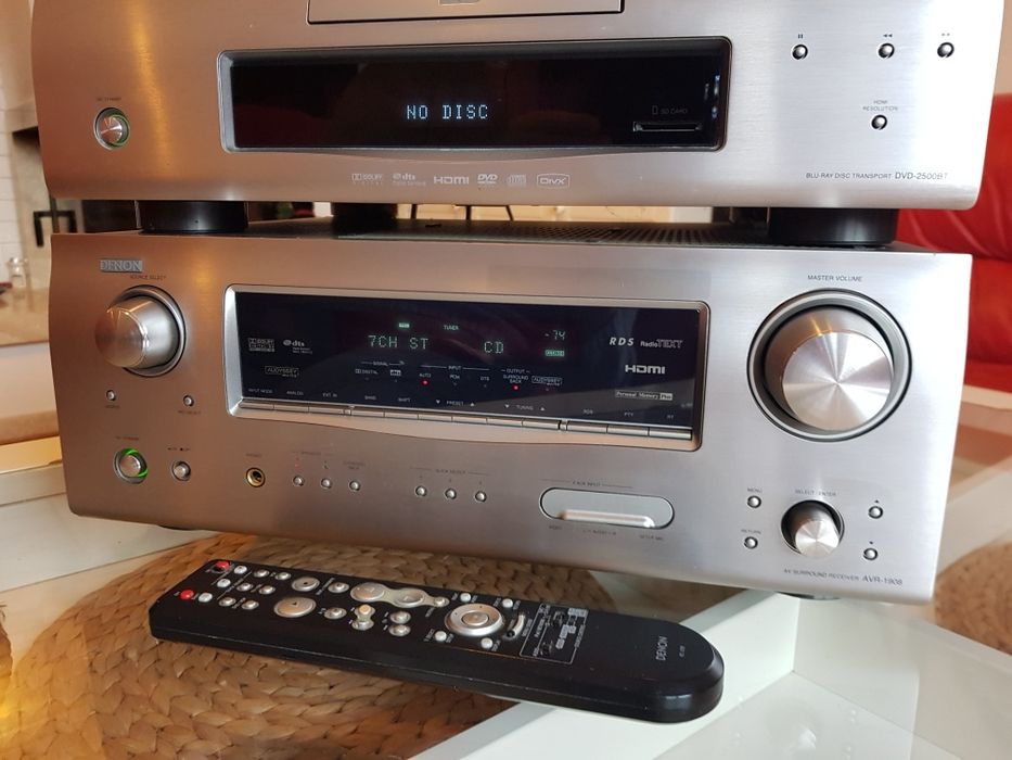 Denon - zestaw amplituner, dvd i gramofon
