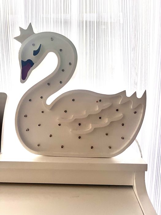 Lampka nocna dla dzieci drewniana