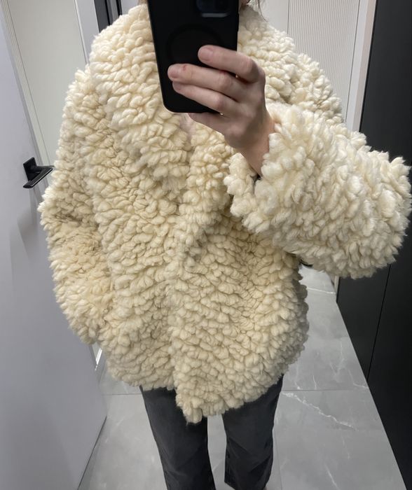 ZARA, kurtka teddy, roz.S
