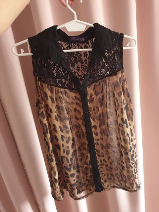 Koszula letnia w panterke h&m 40