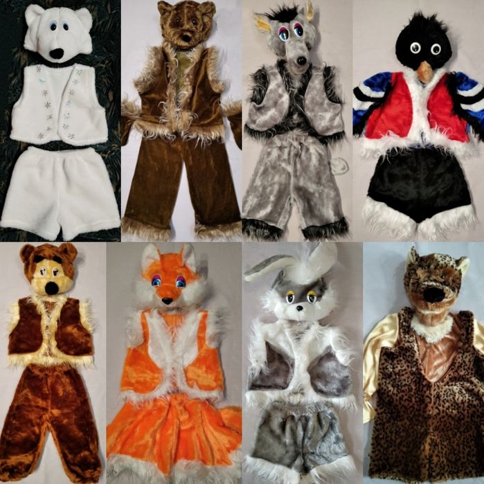 Прокат лише по м.Рівне костюми жаба лисичка білочка весна