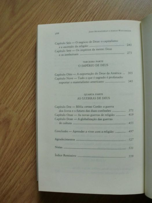 O Regresso de Deus 
de John Micklethwait e Adrian Wooldridge