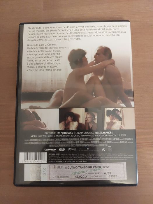 DVD " O Ultimo Tango em Paris " 1972 (Como Novo) 2