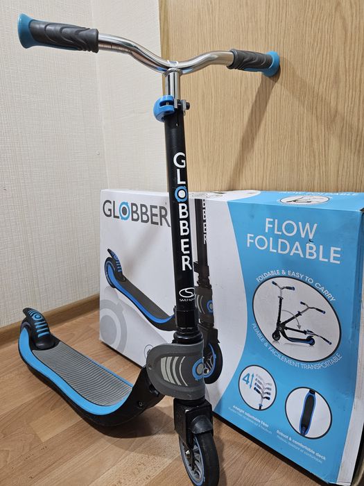 Самокат Globber Flow Foldable 125 чорно-синій