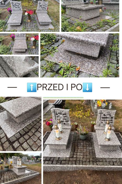 Sprzątanie nagrobkow