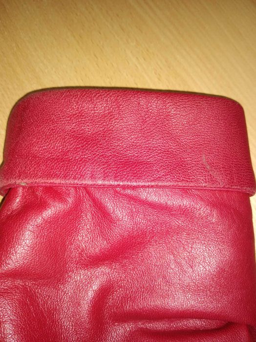 ФРЕНЧ кожаный  красный