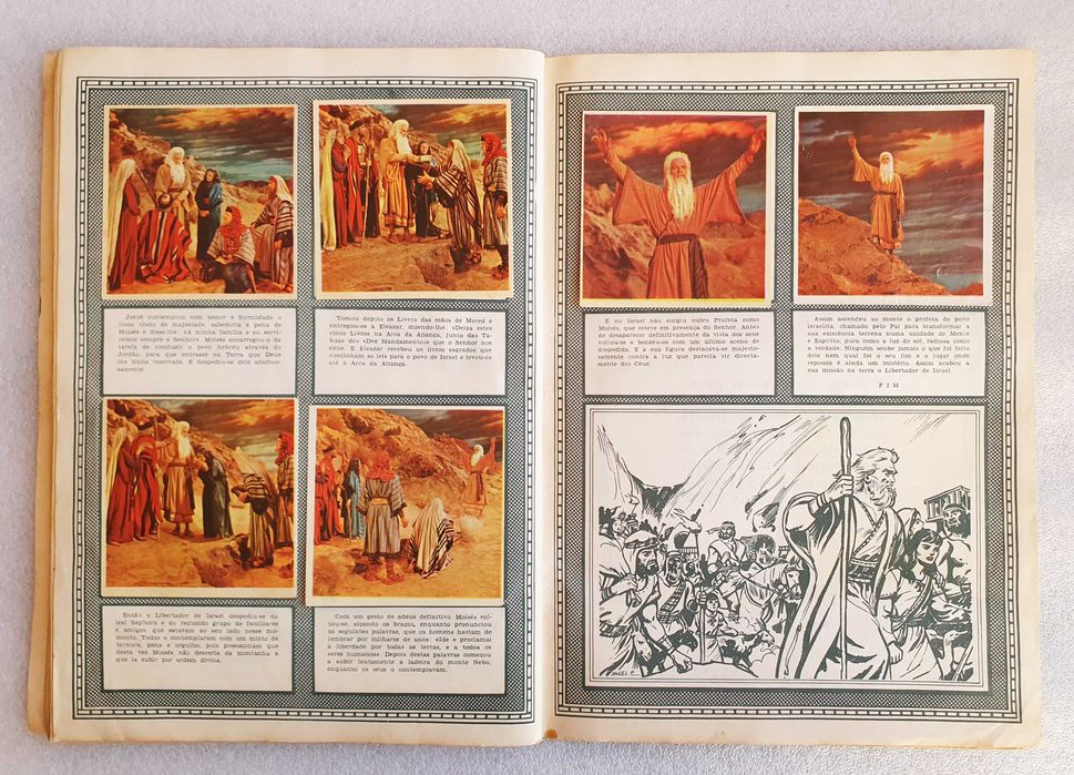 Antiga Caderneta Completa ~ "OS 10 MANDAMENTOS" ~ IBIS 1960 ~ # RARA #
