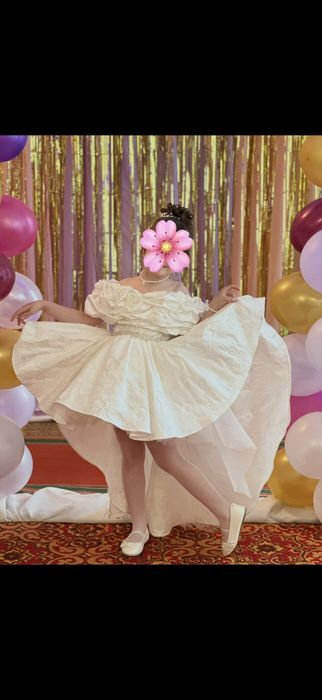 Сукня, біла сукня, святкова сукня. 116- 122