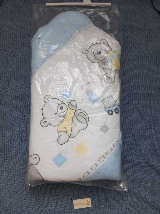 Nowy rozek, otulacz, becik dla chlopca
