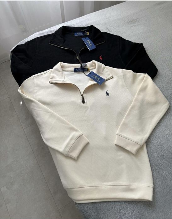 Полузамок Polo ralph lauren 1/3 в 3 кольорах / Zip поло