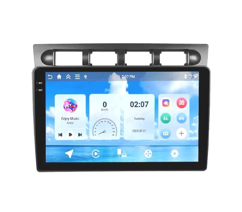 RÁDIO GPS 9'' ANDROID 13 KIA PICANTO 07-10 2 DIN 4GB+64GB