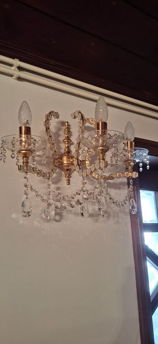 Candeeiros de Cristal c/ apliques