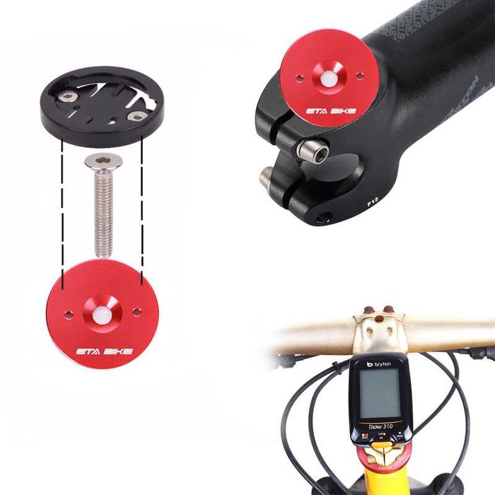 Suporte GPS fixação coluna direcção - GARMIN, BRYTON, CATEYE, IGPSPORT