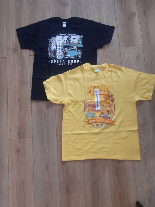 Nowy męski t-shirt z wakacyjnym nadrukiem