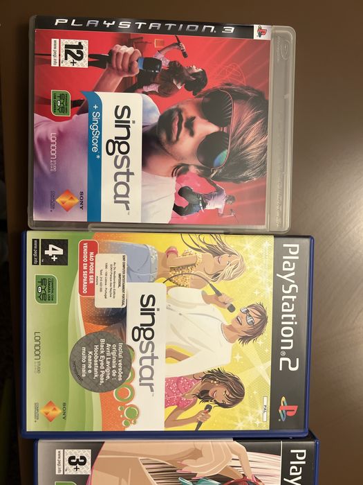 PS2 and PS3 SingStar Game, €10 each64584561422210120