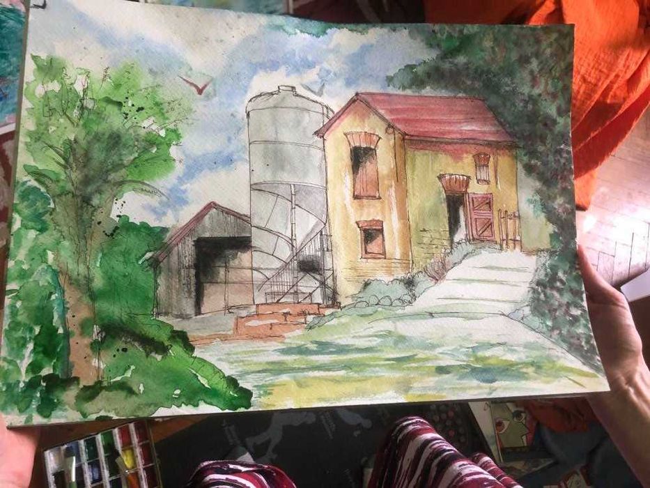 Obraz akwarela A3