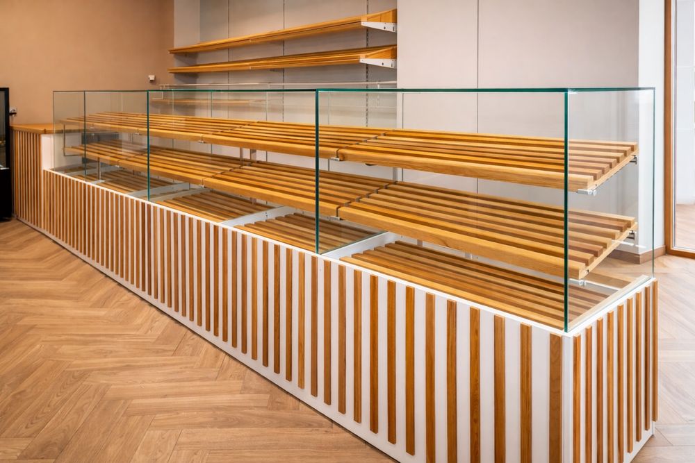 Witryna cukiernicza sucha 99 cm | buk | modułowa