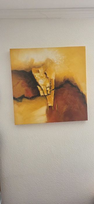 Tela pintada à mão 60/60cm