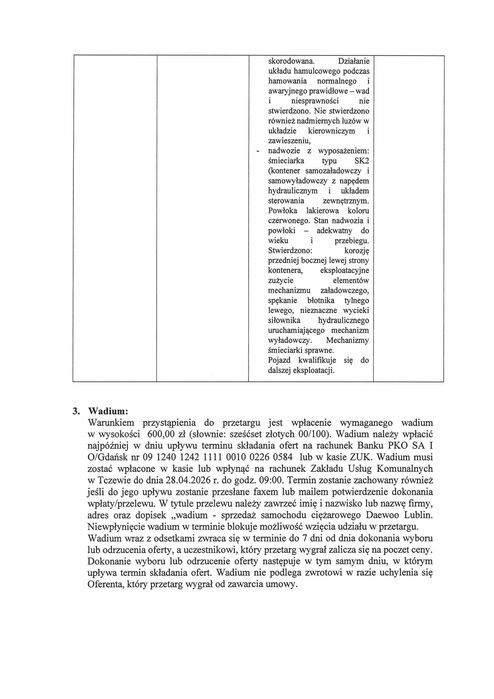 Daewoo Lublin śmieciarka