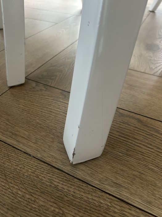 Stół glamour i 4 krzesła