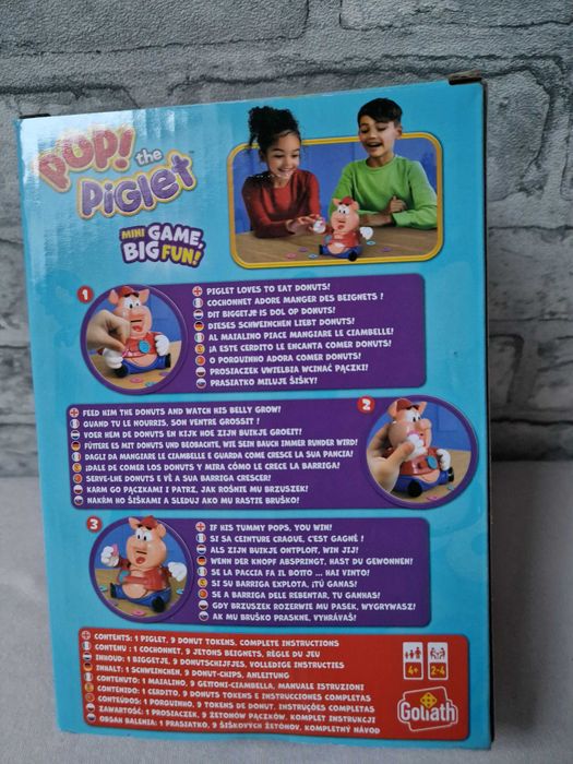 Pop the Piglet gra zręcznościowa Goliath