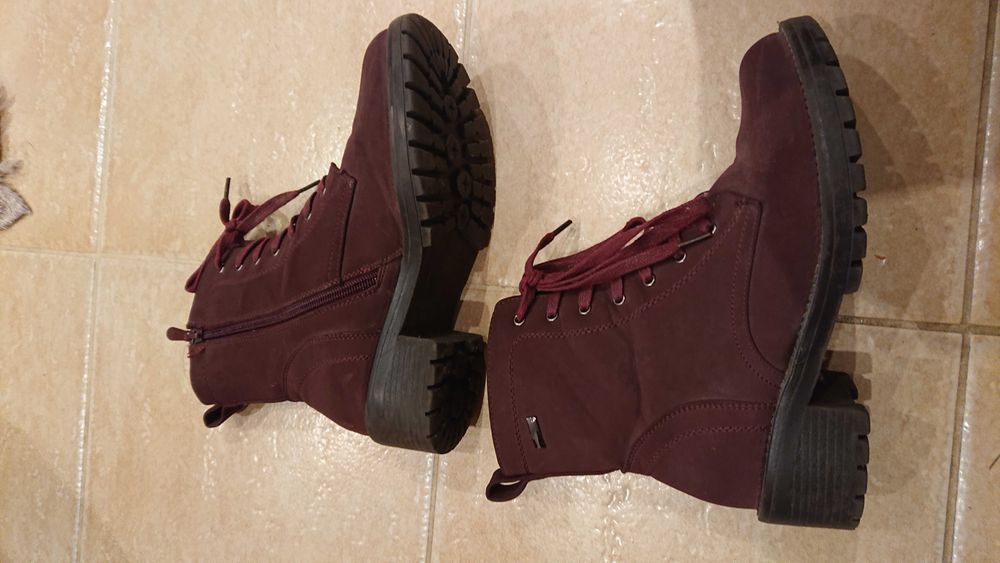 S. Barski bordo trapery damskie 38 zimowe