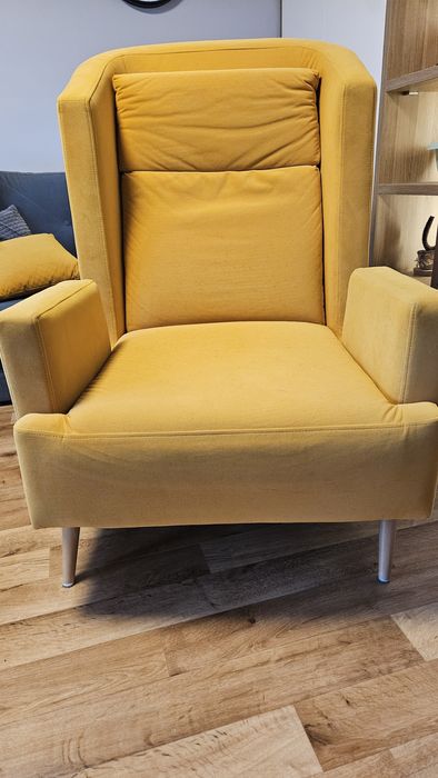 Fotel uszak żółty