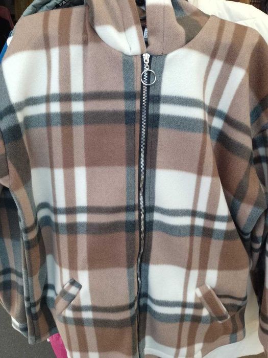 Женская флисовая кофта с капюшоном на молнии   от 42 до 60  рр.