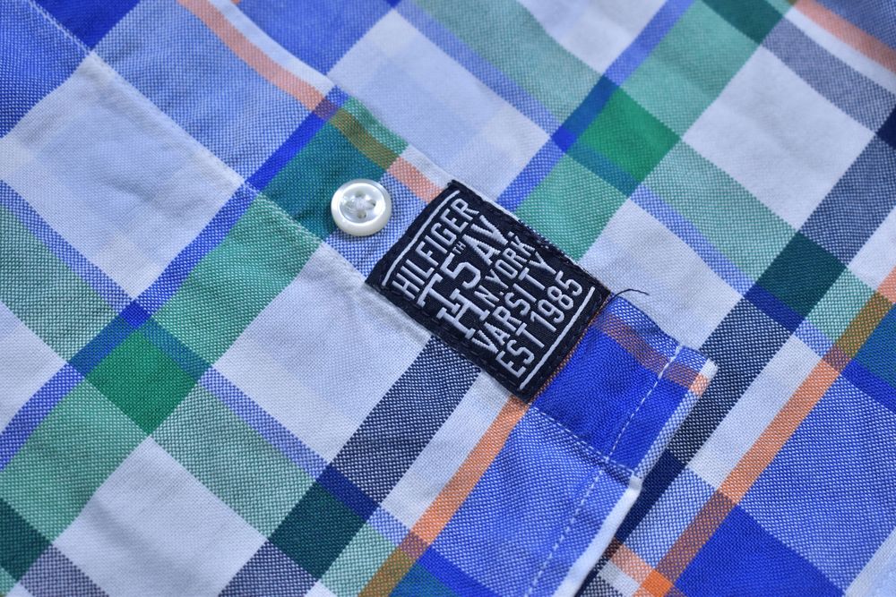 Tommy Hilfiger Męska Koszula W Kratkę Casual / L