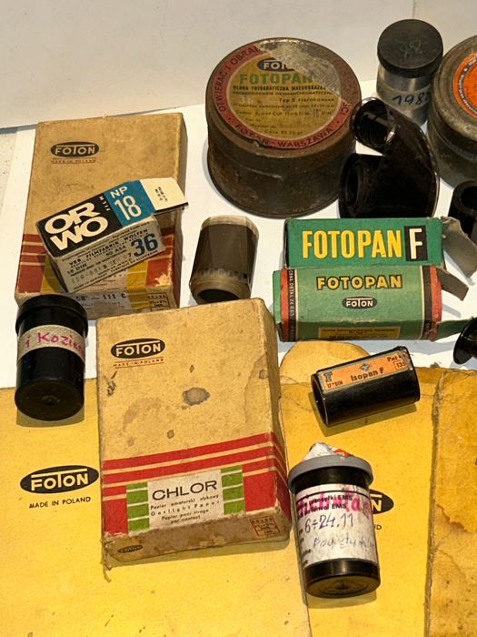 Stare Filmy Foton,ORWO,Fotopan,Agfa