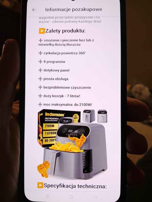 Frytkownica beztluszczowa