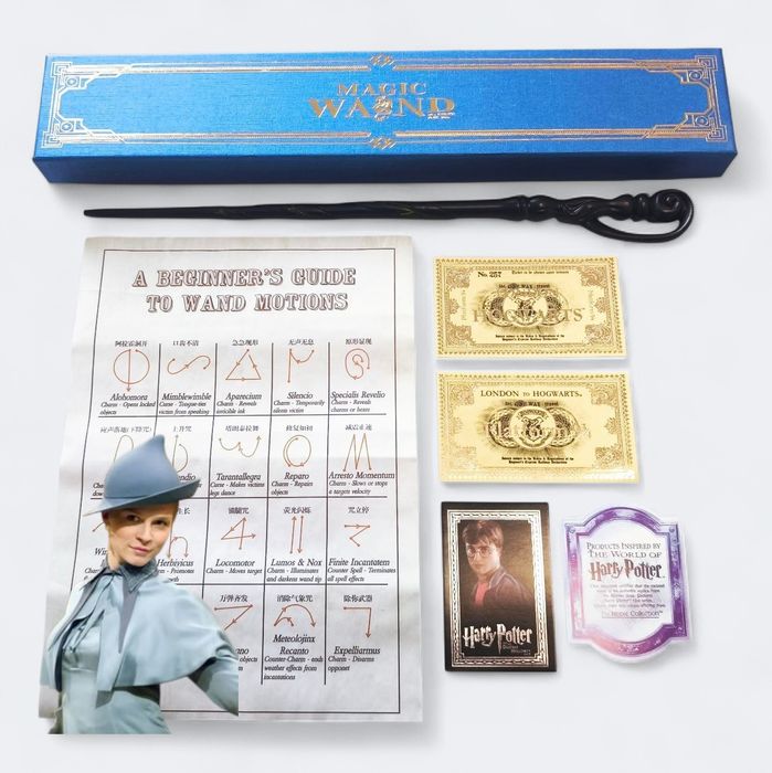 Колекційна чарівна паличка Гаррі Поттер + Повний набір учня Гоґвортсу!
