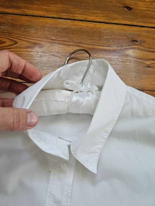 Biała koszula- bluzka galowa- koszula Calvin Klein