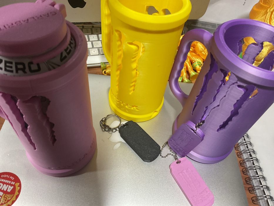 Porta-Latas Monster para Latas 500ml – Impressão 3D Personalizada