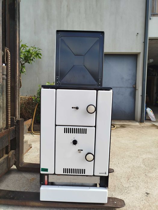 Fogão a lenha aquífero K158 Branco