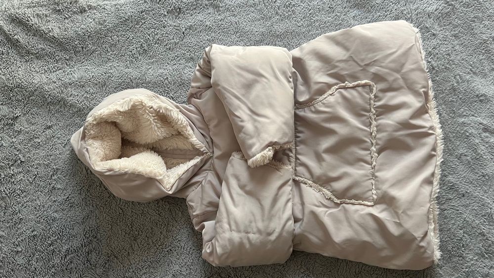 Kurtka zara z futerkiem 12-24 miesiące jesień zima