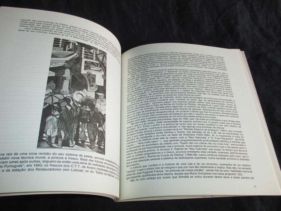 Livro Artistas Portugueses Modernos 1 Almada com 12 Slides