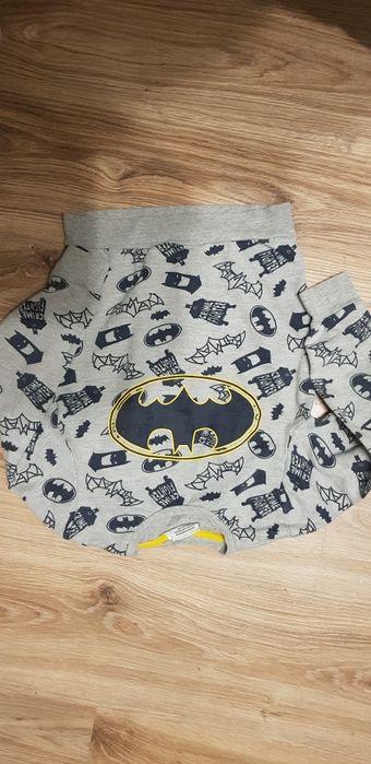 Spodnie ocieplane Cool Club plus bluza Batman, rozm. 134