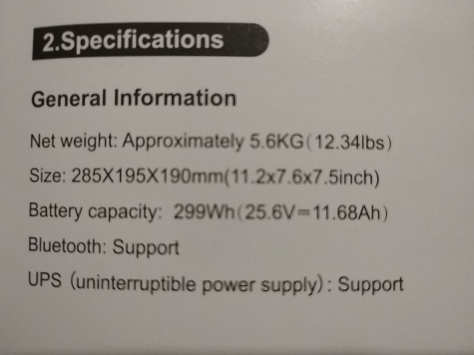 Portable powerstation 600W